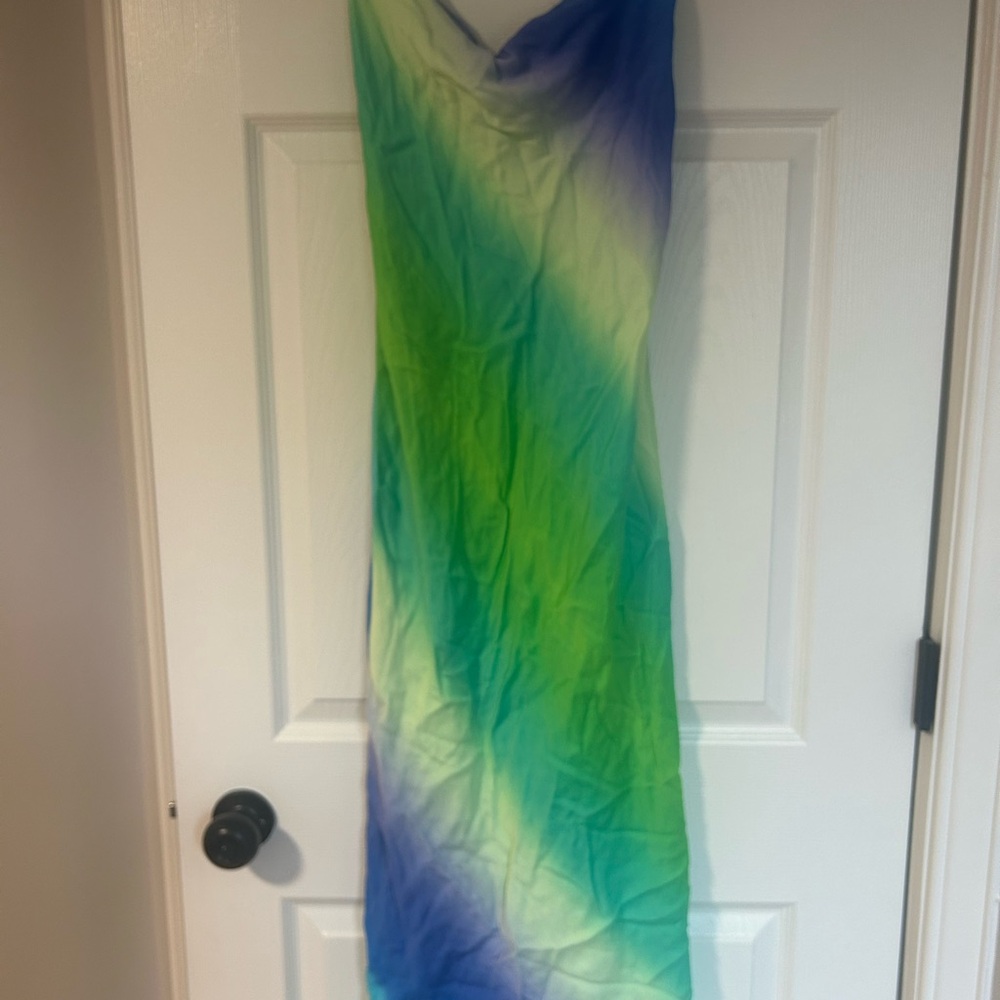 Zara Multicolor Tie-Dye Dress medium